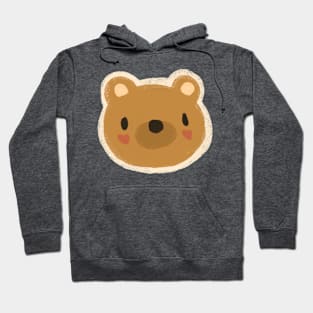 Heart-Cheeked Bear Hoodie